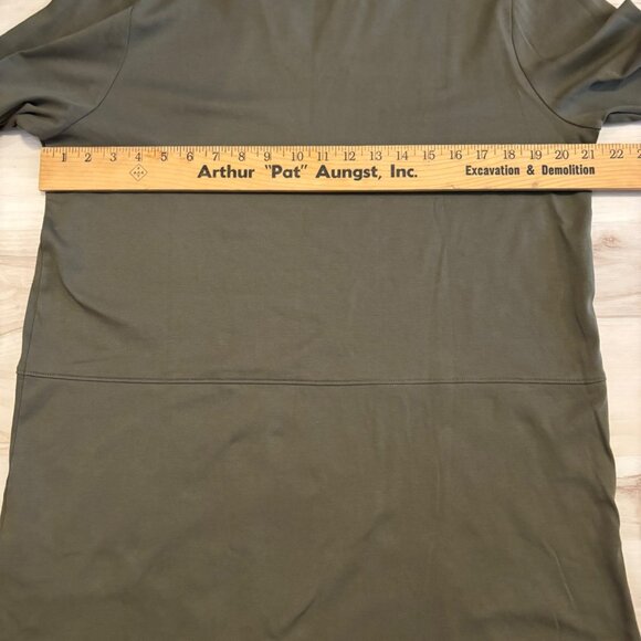 Lands End Womens Olive Green Long-Sleeve Tunic With Pockets XL - Picture 5 of 6